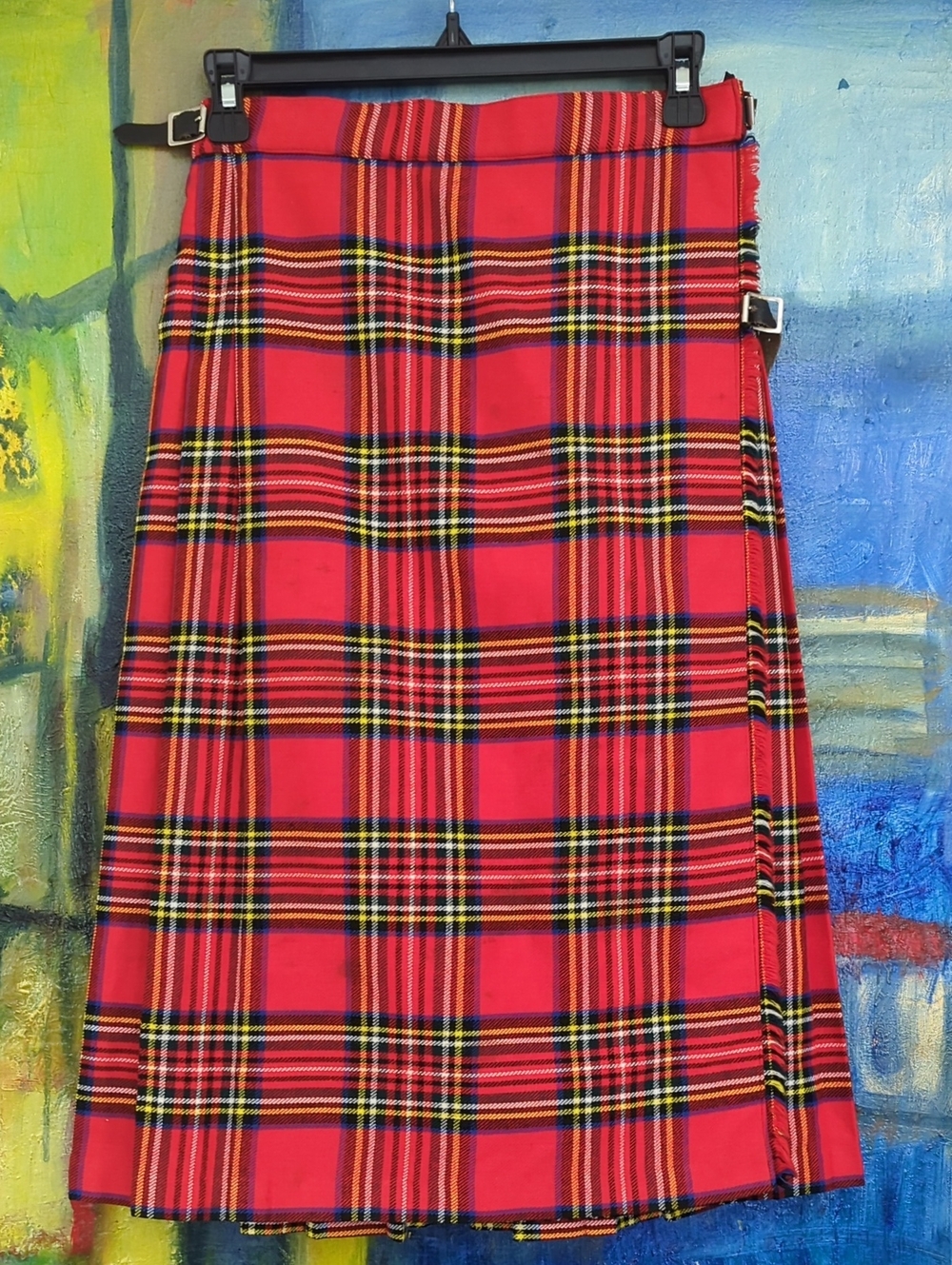 Vintage Scottish Tatrtan Plaid Kilt/Skirt
